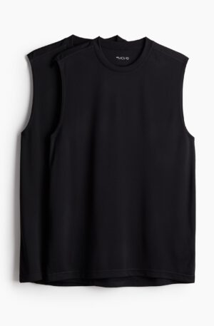 2 pack regular fit activewear tanks with drymove™