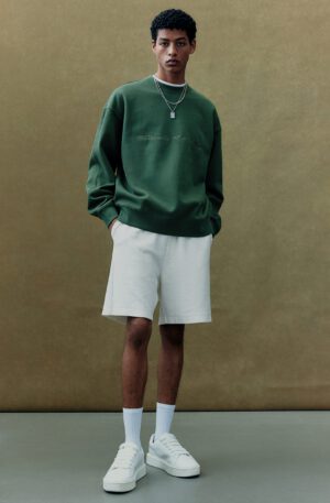 loose fit print sweater