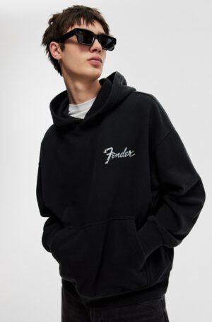 oversized fit print hoodie