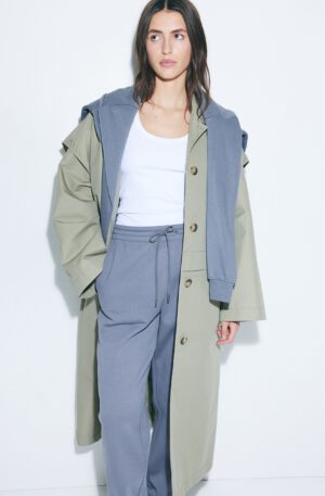 cotton blend track pants